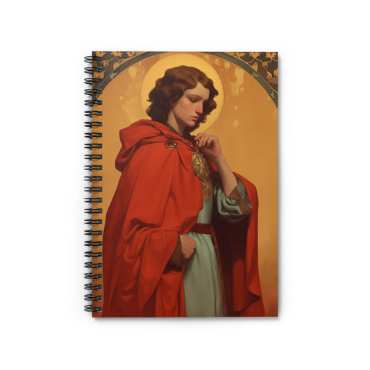 Saint Casimir of Poland Journal - Sanctified Souls Art - Religious Based Notebook - Spiral Notebook - Ruled Line