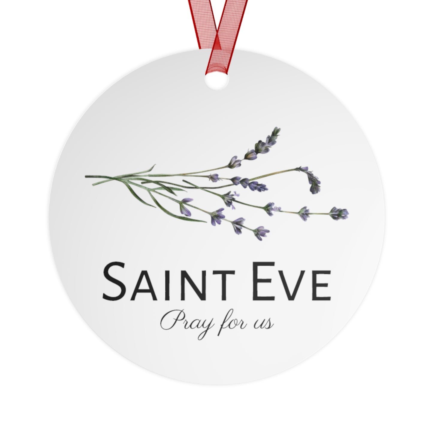 Saint Eve  - Ornament - Religious Holiday Christmas Ornament and Keepsake - Double sided - Religious Artwork
