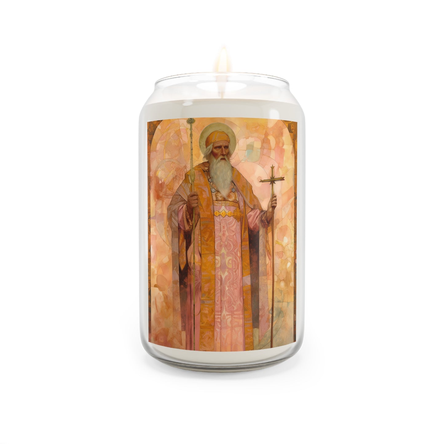 Saint Thorlak of Iceland  - Scented Prayer Candle, 13.75oz - Tall Size - Religious Prayer Candle - Catholic Art