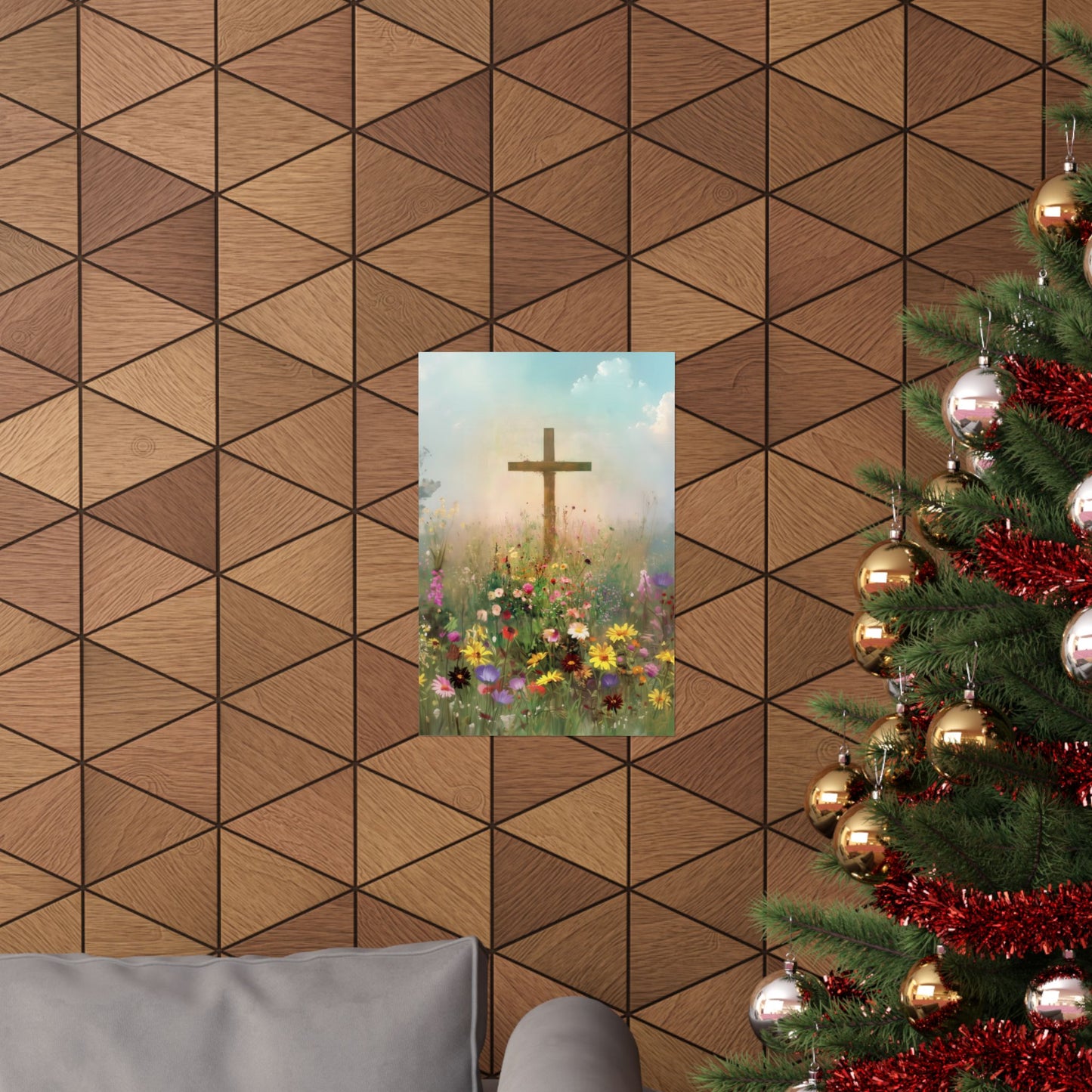 The Cross That Called the Earth to Life - Sanctified Souls Print - Multiple Sizes - Premium Matte Vertical Posters