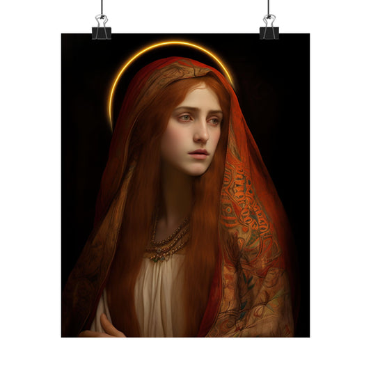 The Beloved Disciple - Mary Magdalene's Devotion Print - Sanctified Souls Print - Multiple Sizes - Premium Matte Vertical Posters