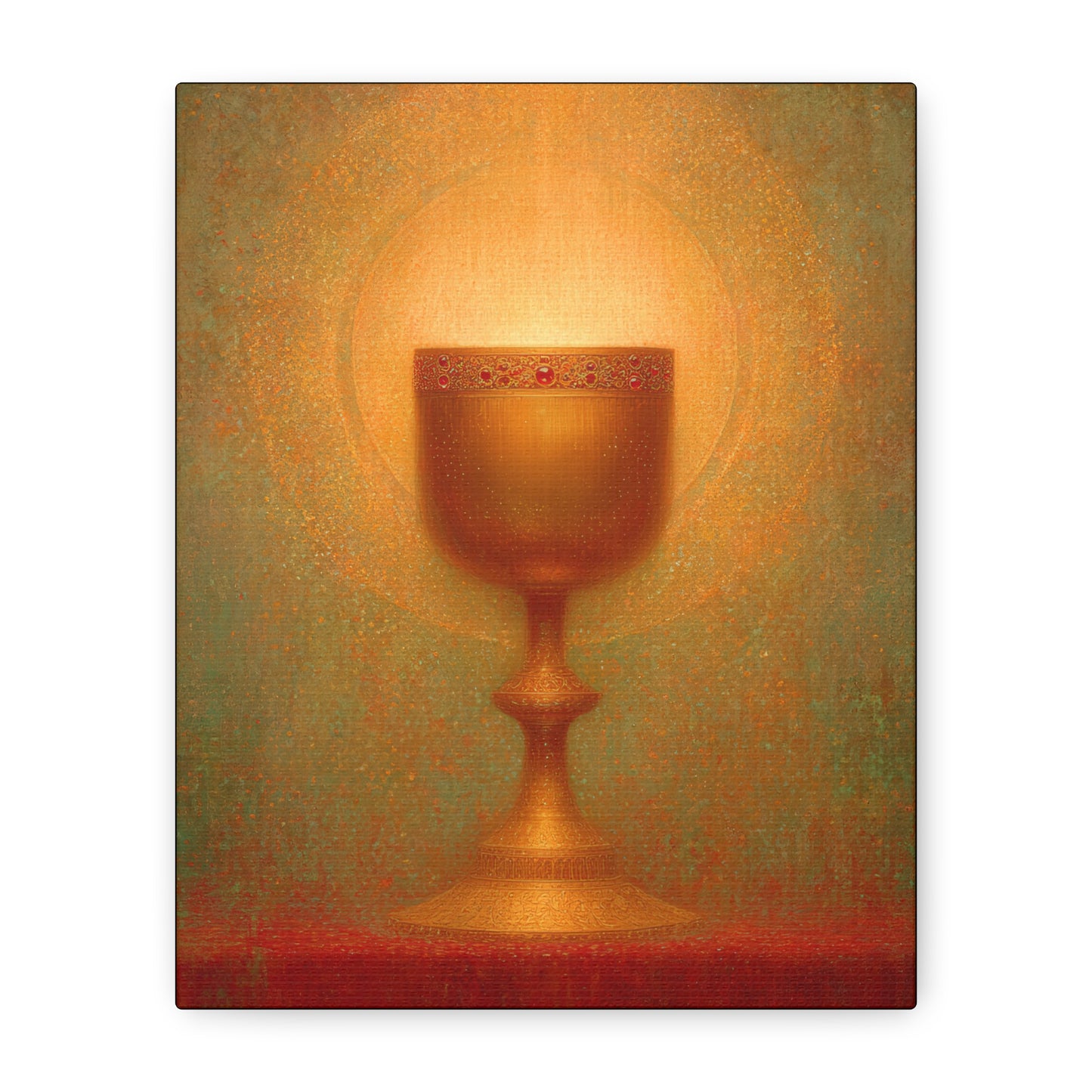 Chalice of the Lamb, Light of the World - The Holy Grail - Gallery Wrapped Canvas - Print - Religious Art for your Home - Catholic Art