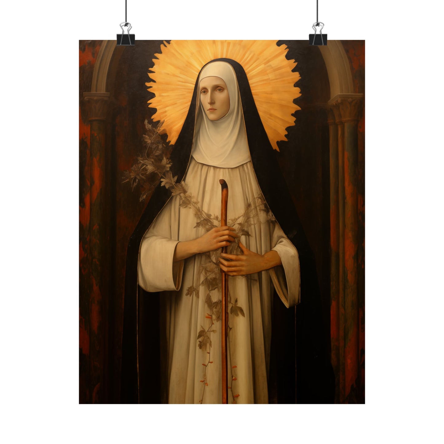 Saint Margaret of Castello Print - Sanctified Souls Print - Multiple Sizes - Premium Matte Vertical Posters - Blessed Margaret
