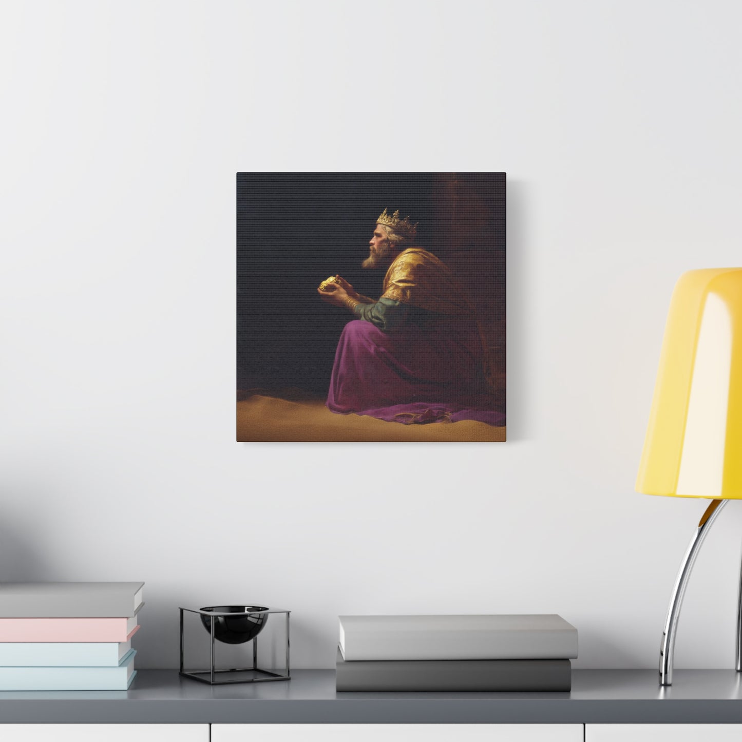 Melchior and the Gift Fit for a King - 3 Wise Men - Gallery Wrapped Canvas - Print - Religious Art for your Home - Catholic