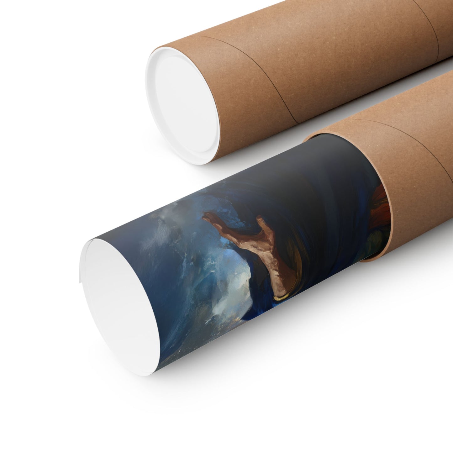 Moses Before the Trembling Sea - Sanctified Souls Print - Multiple Sizes - Premium Matte Vertical Posters