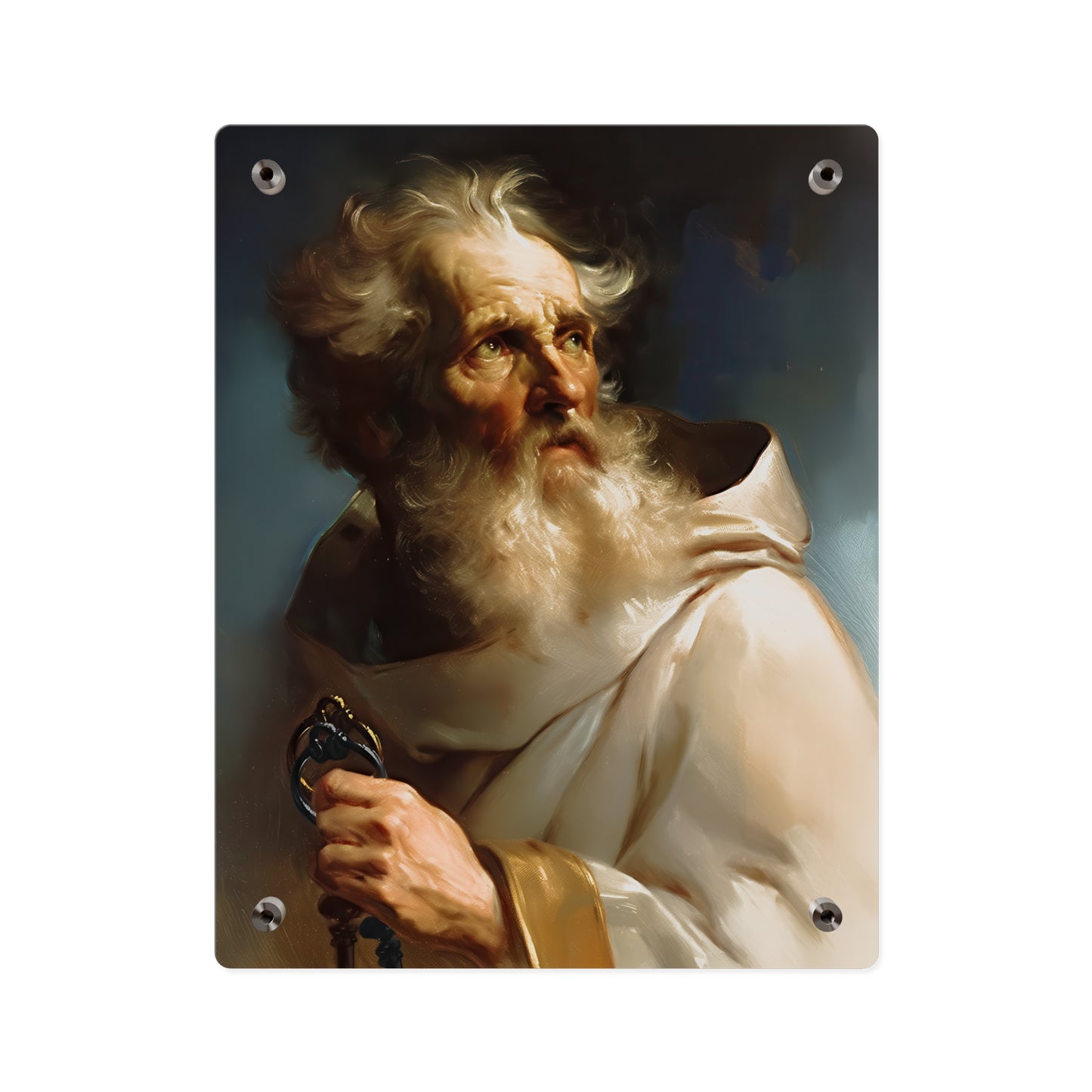 Saint Peter Acrylic Wall Art Panel - Ready to Hang Acrylic Print - Catholic Apostle Art - Patron saint Art