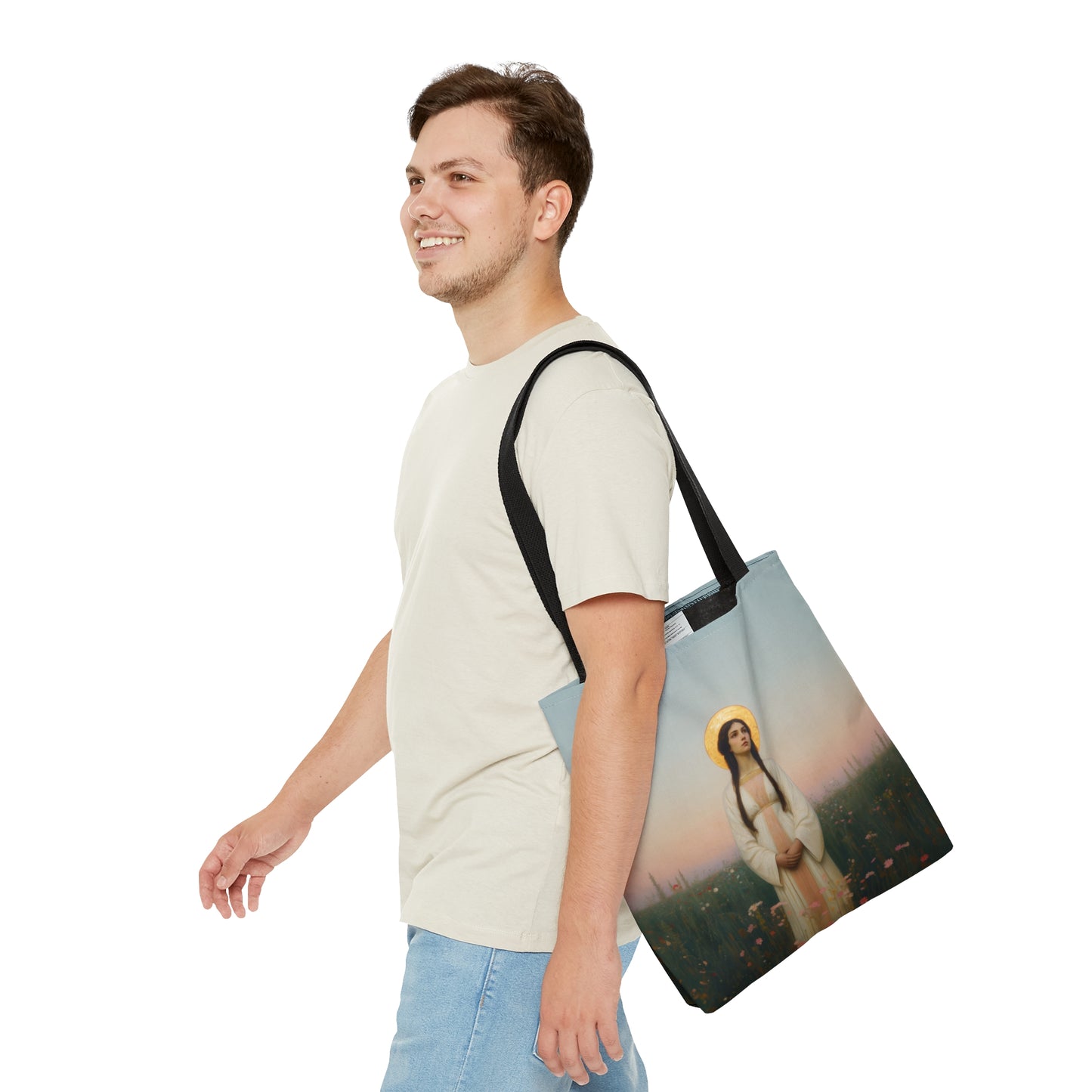 Saint Sabina - Tote Bag - Large Medium Small Faith Art Bag - Bible Study Faith Purse - Double Sided