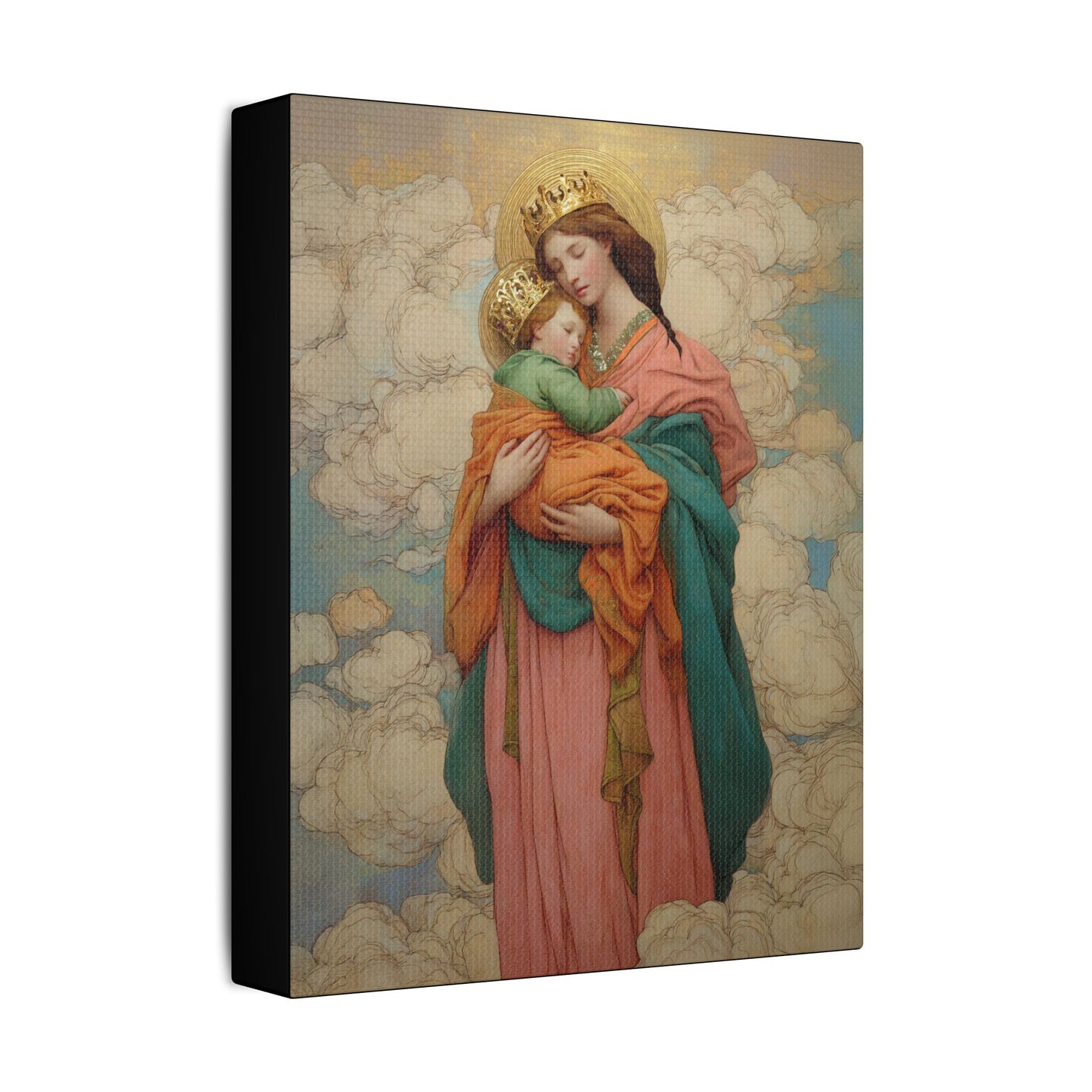 Our Lady of Perpetual Help -  Museum Wrapped Canvas Print - Multiple Sizes - Catholic Home art Matte Canvas