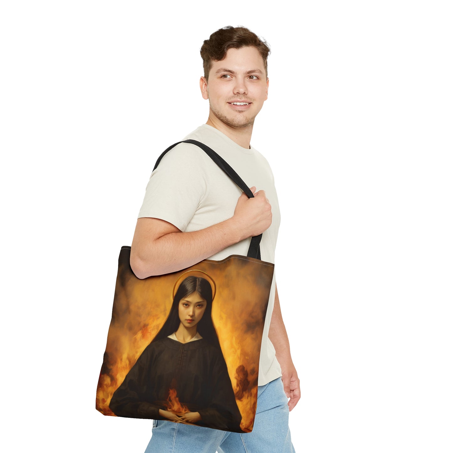 Blessed Mary Magdalen Kiota Tote Bag - Large Medium Small Faith Art Bag - Catholic Faith Purse - Religious - Reusable - Prayer Bag