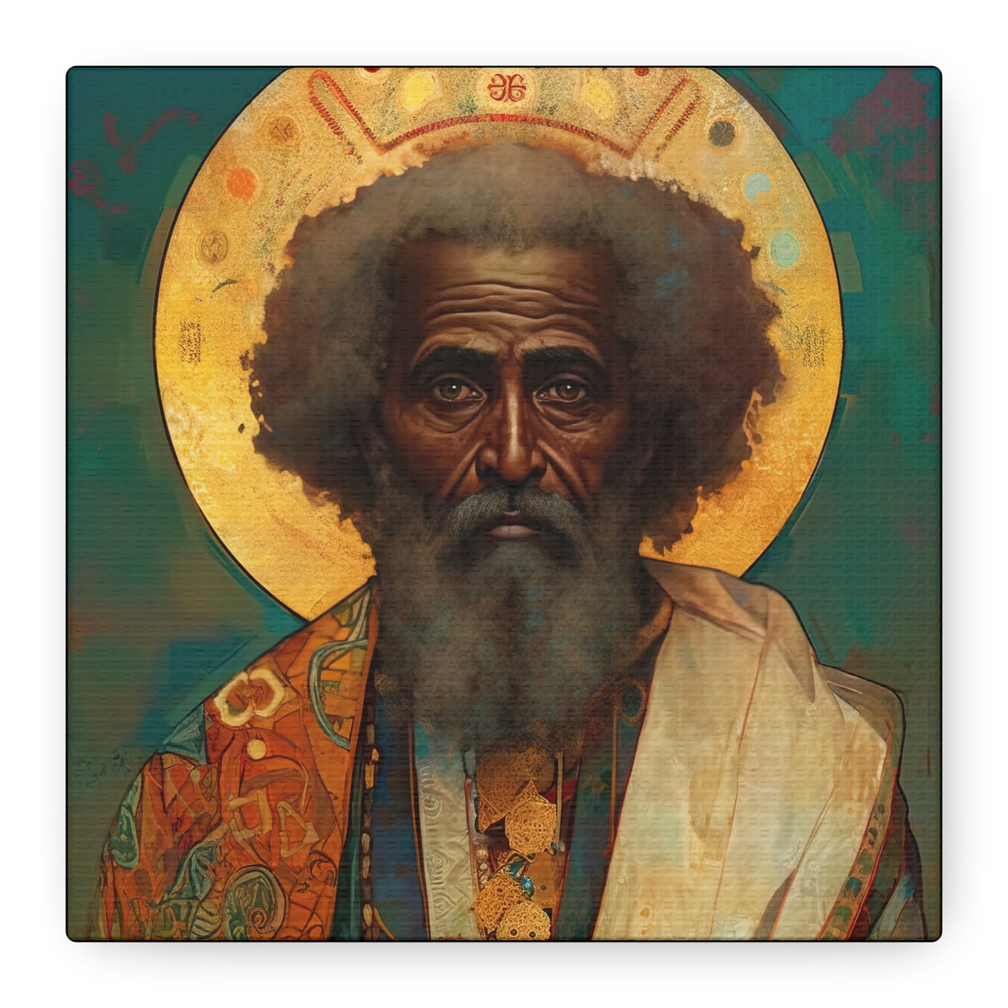 Saint Moses - Museum Wrapped Canvas - Sanctified Souls Print - Religious Art for your Home