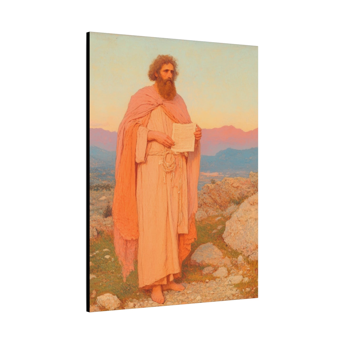 Obadiah - Keeper of the Lord's Warning and Mercy - Gallery Wrapped Canvas - Print - Religious Art for your Home - Catholic Art