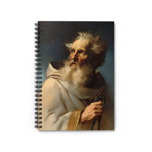 Saint Peter the Apostle - Sanctified Souls Art - Religious - Spiral Notebook - Ruled - Catholic - Devotional Journal - Diary