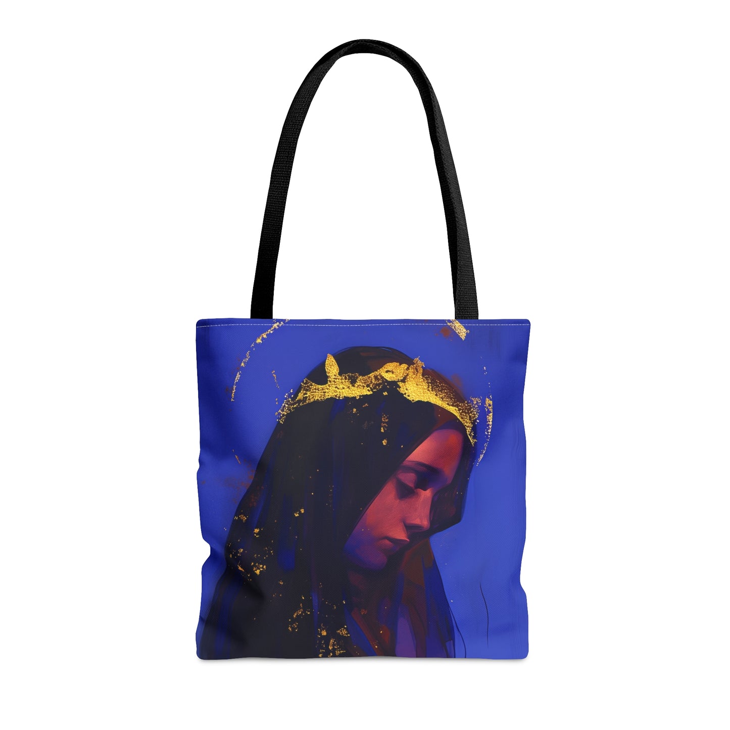 Mary, Mother of God - Queen of Heaven and Earth Tote Bag - Large Medium Small Faith Art Bag - Catholic Faith Purse - Religious Carry All