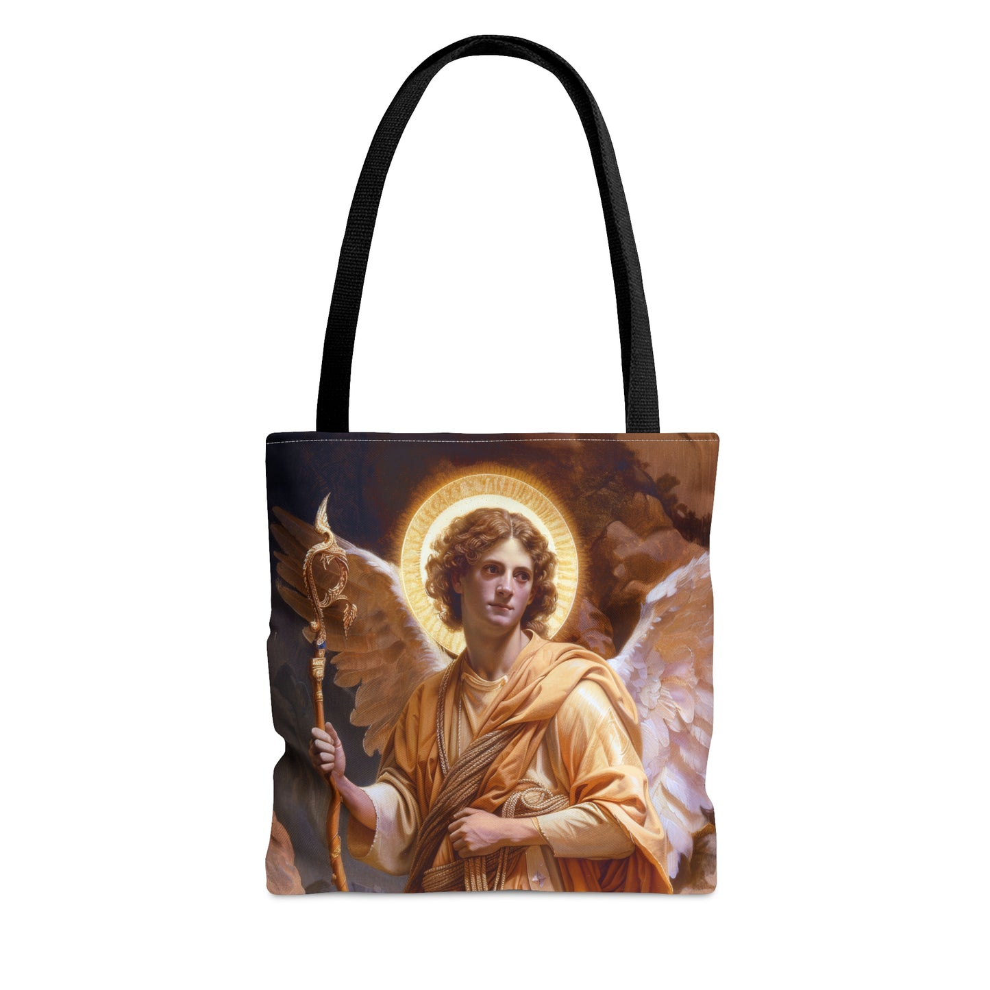 Saint Raphael the Archangel - Tote Bag - Large Medium Small Faith Art Bag - Catholic Faith Purse