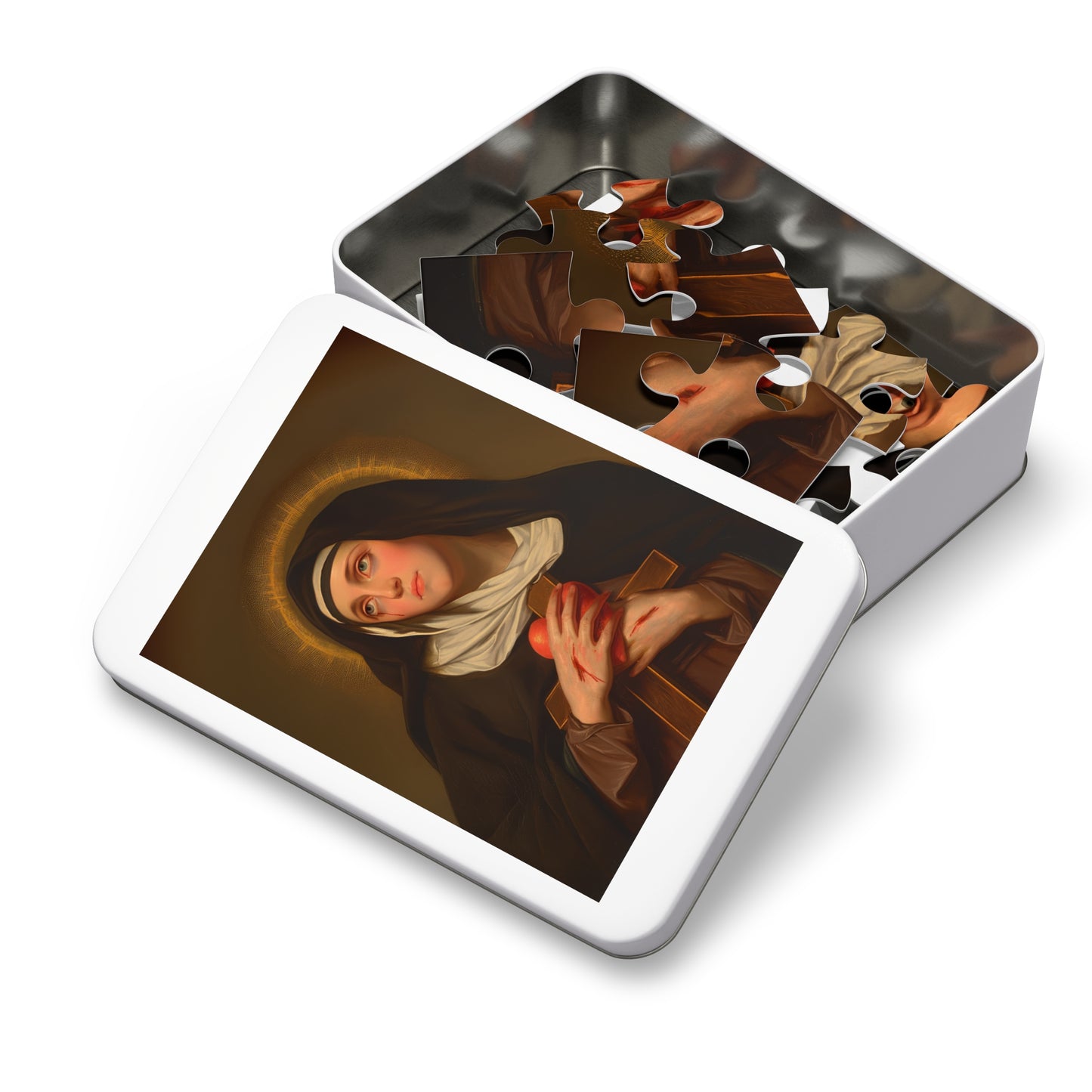 Saint Veronica Giuliani - Puzzle and Keepsake Tin - Religious (30, 110, 252, 500,1000) - Religious Puzzle - Religious