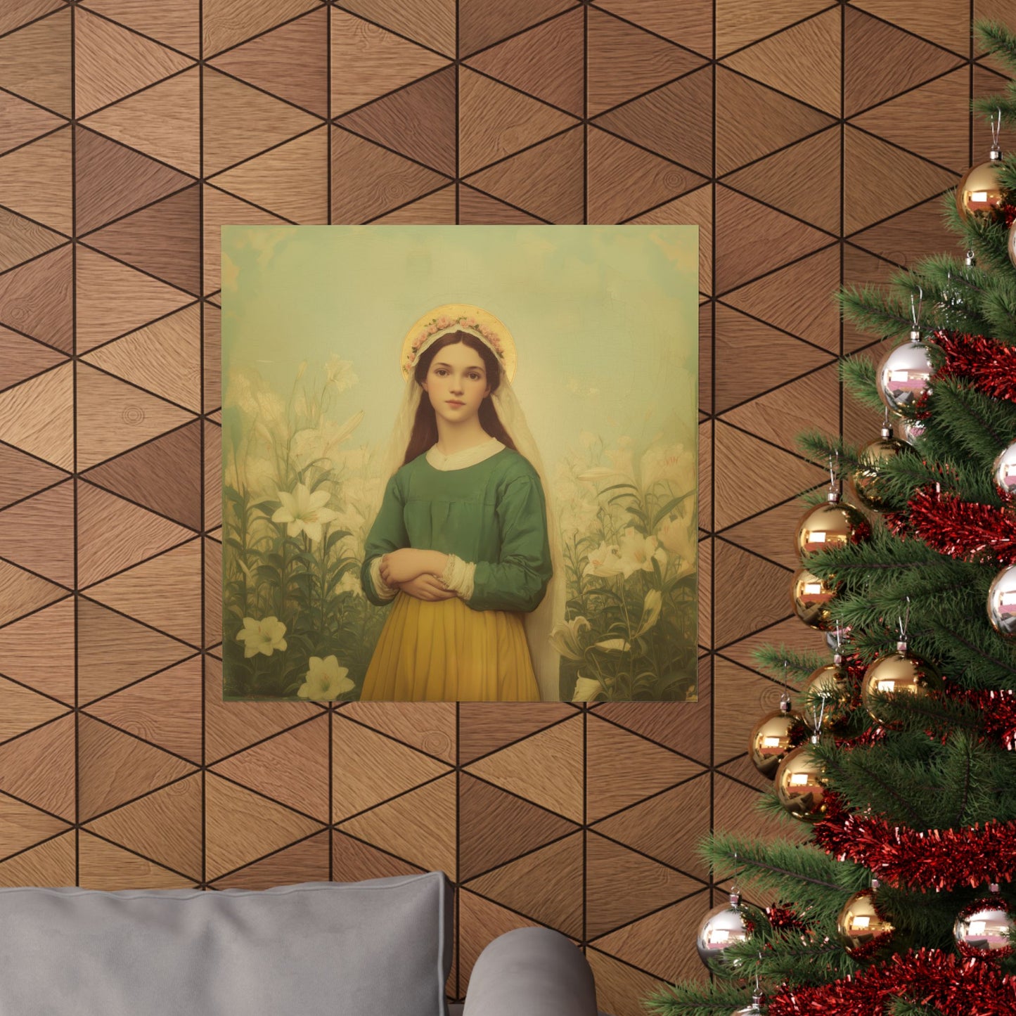 Saint Maria Goretti - Sanctified Souls Print - Multiple Sizes - Premium Matte Vertical Posters - Patron Saint Art