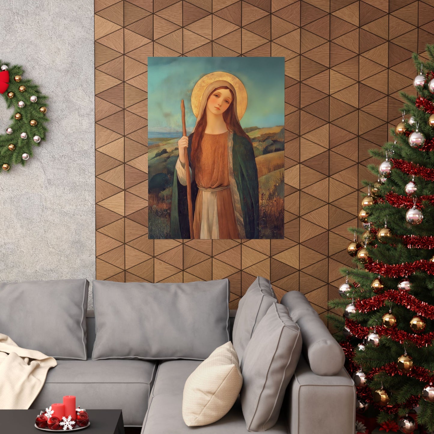 Saint Breage // Saint Breaca - Sanctified Souls Print - Multiple Sizes - Premium Matte Vertical Posters