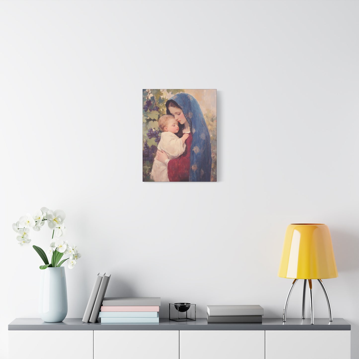 Our Lady of the Grapes / Out Lady of the Harvest - Gallery Wrapped Canvas - Print - Religious Art for your Home - Catholic Art