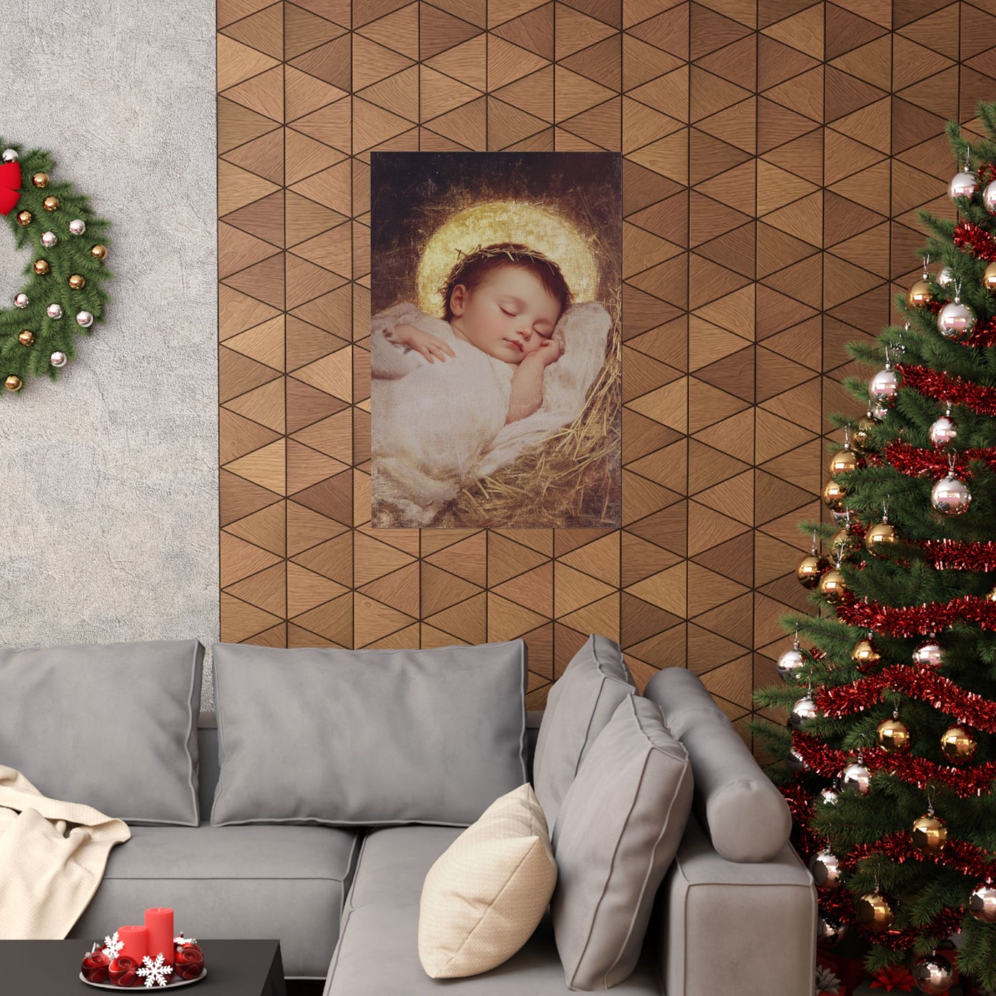 The Christ Child Born Into the Quiet of the World - Sanctified Souls Print - Multiple Sizes - Premium Matte Vertical Posters