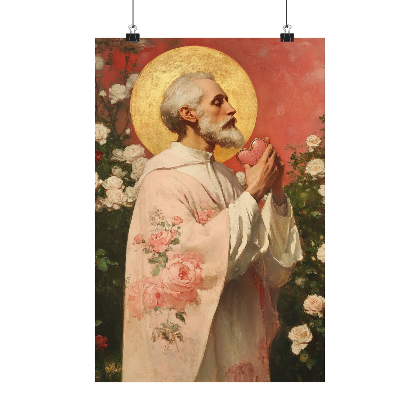Saint Valentine -  Catholic Art - Multiple Sizes - Premium Posters - Catholic Art - Christian Home - Catholic Saint Art