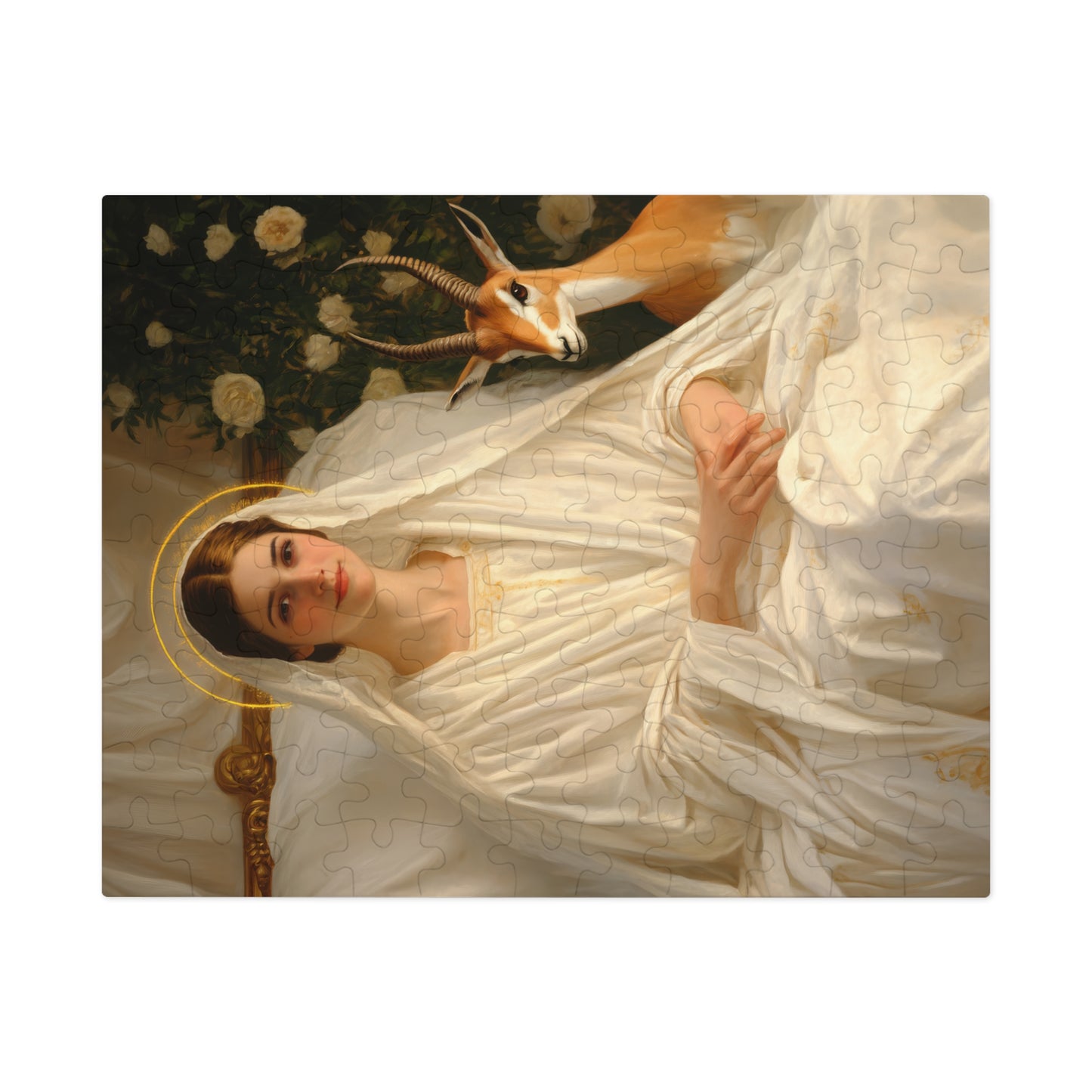 Saint Tabitha - Puzzle and Keepsake Tin - Religious (30, 110, 252, 500,1000) - Religious Puzzle - Gifts for Catholic Families