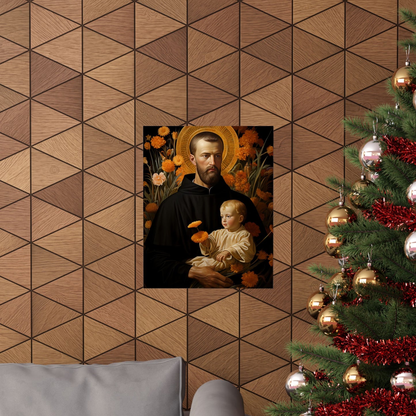 Saint Cajetan - Sanctified Souls Print - Multiple Sizes - Premium Matte Vertical Posters