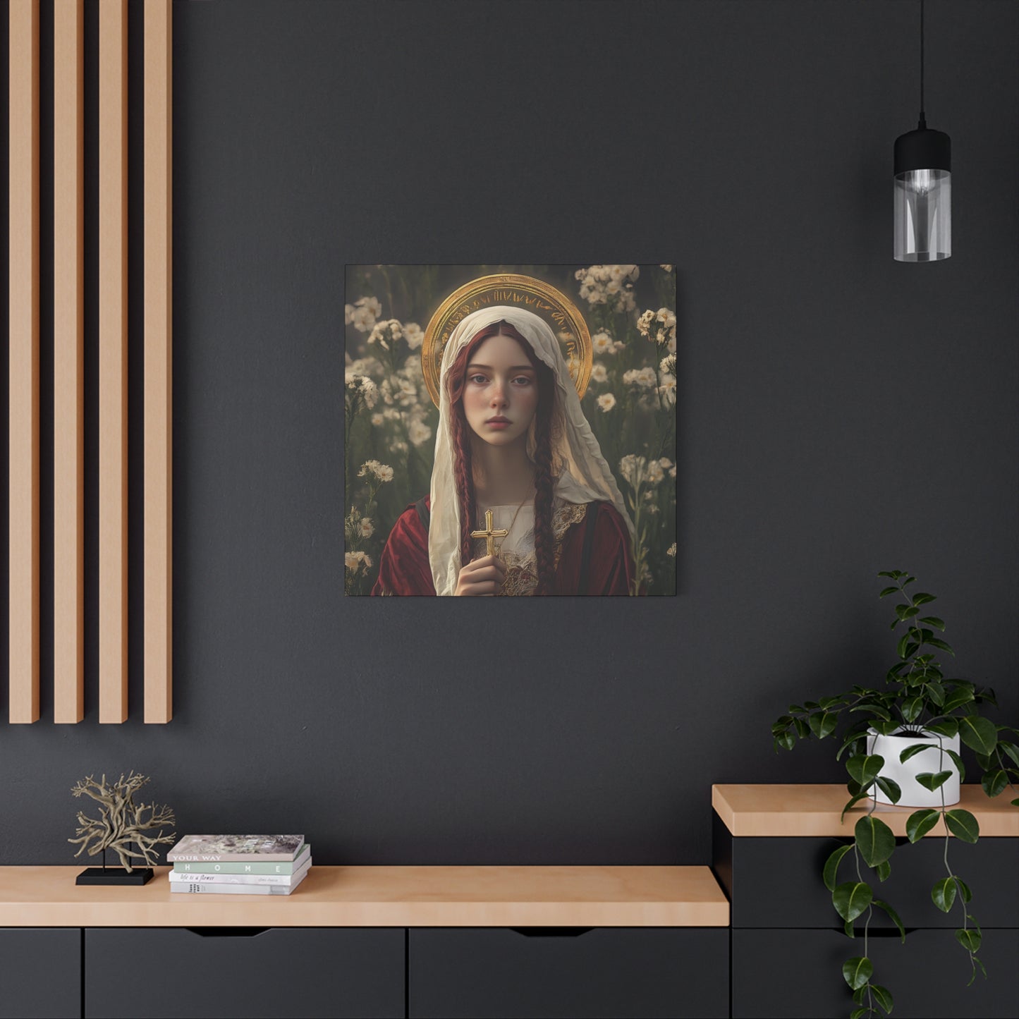 Saint Hilaria - Gallery Wrapped Canvas - Print - Religious Art for your Home - Catholic Art