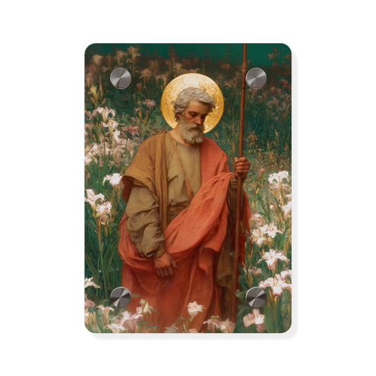 Saint James the Lesser Wall Art Panel - Ready to Hang Acrylic Print - Catholic Saint Art - Patron Saint Print - No Frame needed