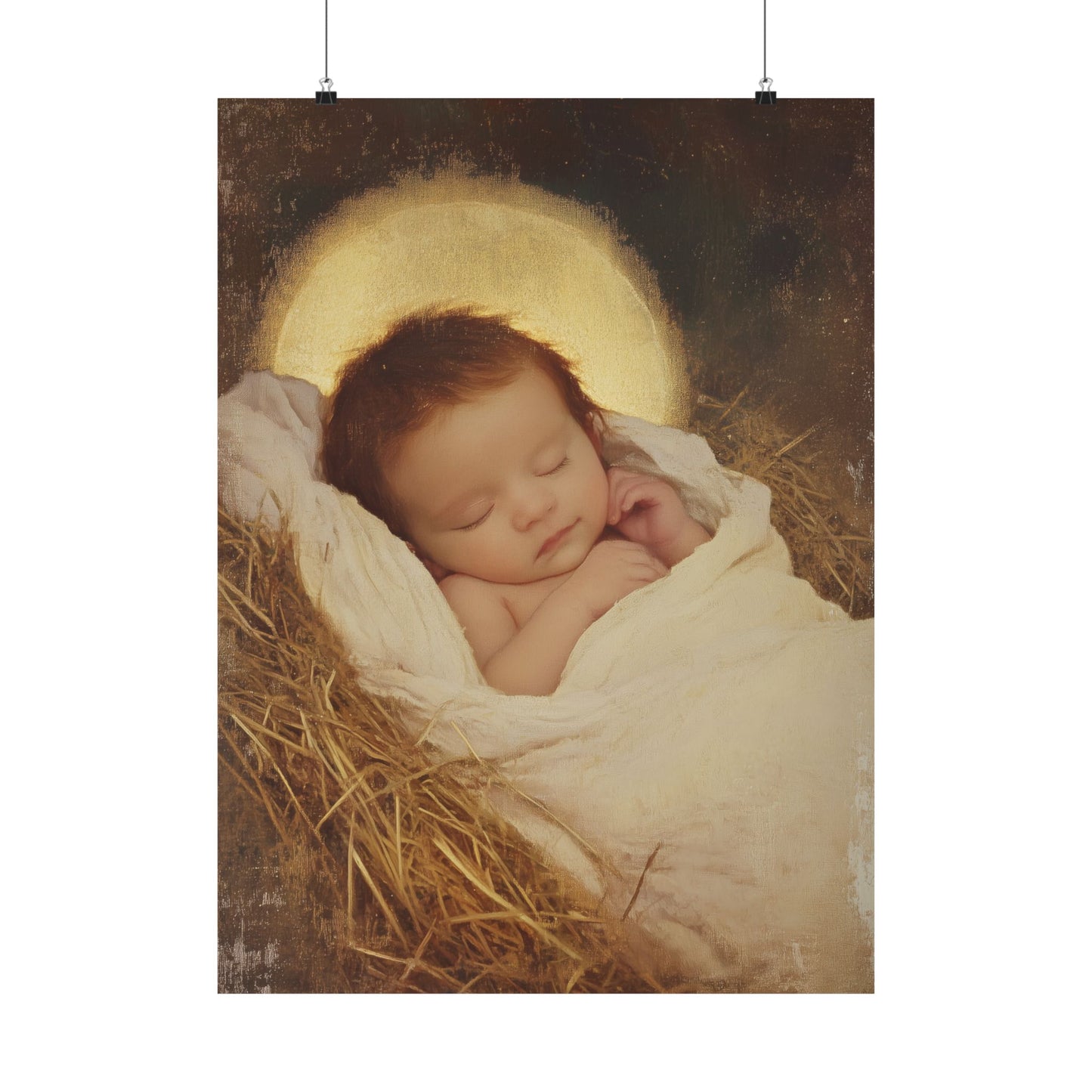 Jesus, the Newborn Light of the World - Sanctified Souls Print - Multiple Sizes - Premium Matte Vertical Posters