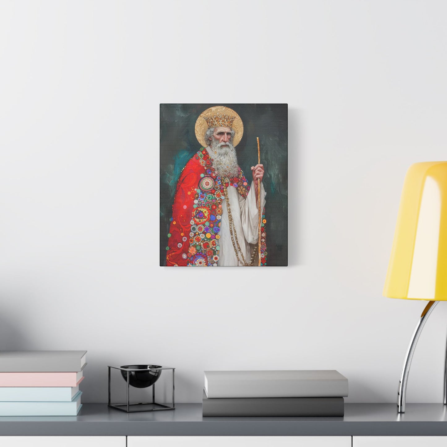 Saint Richard the Pilgrim / Richard of Wessex - Museum Wrapped Canvas - Sanctified Souls Print - Religious Art for your Home