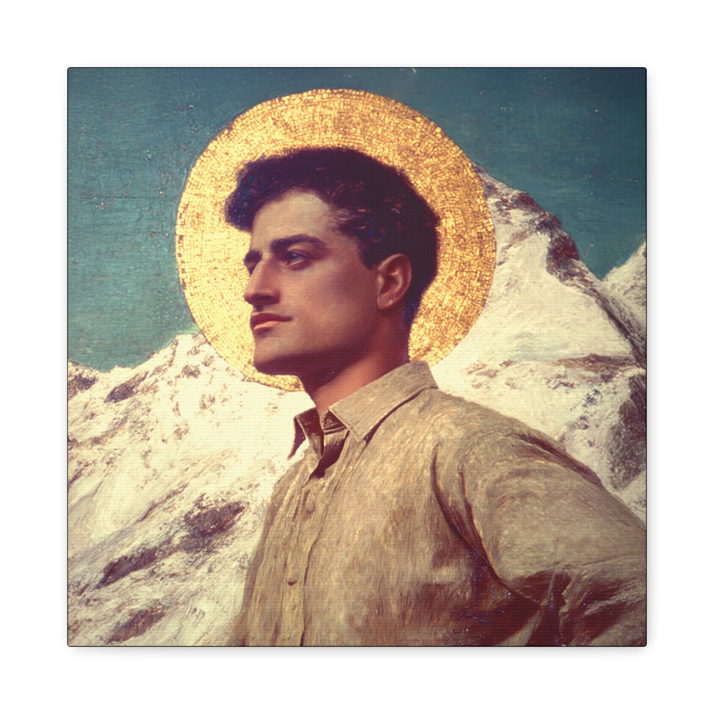 Saint Pier Giorgio Frassati -  Museum Wrapped Canvas - Sanctified Souls Print - Religious Art for your Home - Catholic Patron Saint Art