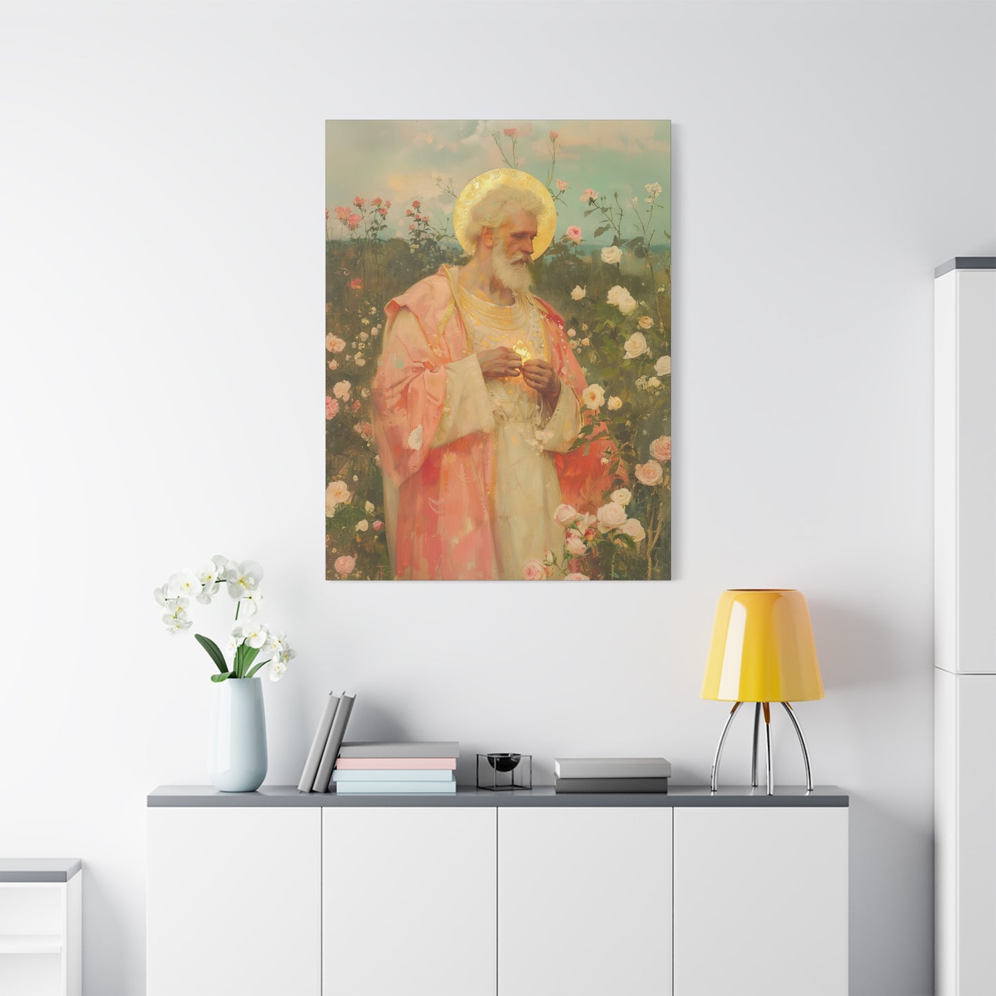 Saint Valentine - Multiple Sizes - Catholic Home art - Museum Wrapped Canvas - Sanctified Souls Print - Catholic Saint Art