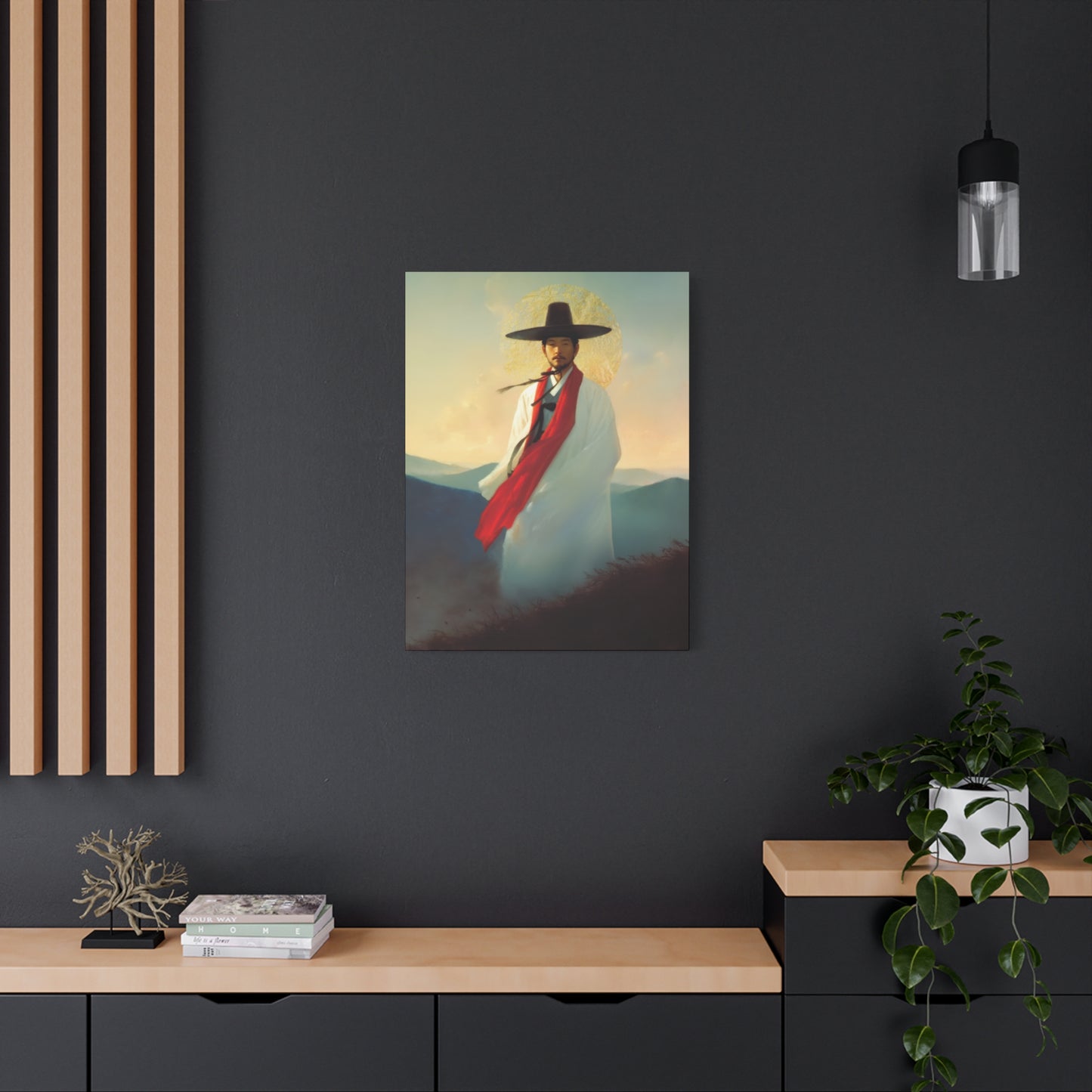 Saint Andrew Kim Taegon - Multiple Sizes - Catholic Home art - Museum Wrapped Canvas - Sanctified Souls Print - Martyr Saint