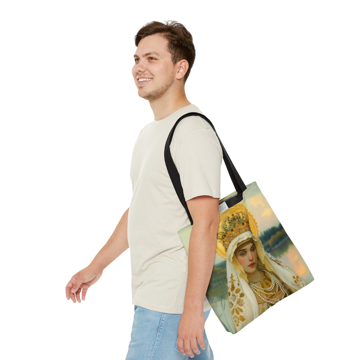 Saint Olga of Kyiv Tote Bag - Large Medium Small Faith Art Bag - Catholic Faith Purse - Religious Carry All