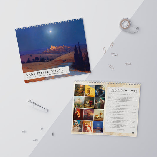 Catholic Liturgical Calendar 2026 - People, Places and Promises of the Bible - Saints, Solemnities & Marian Feast Days - Christmas Gift