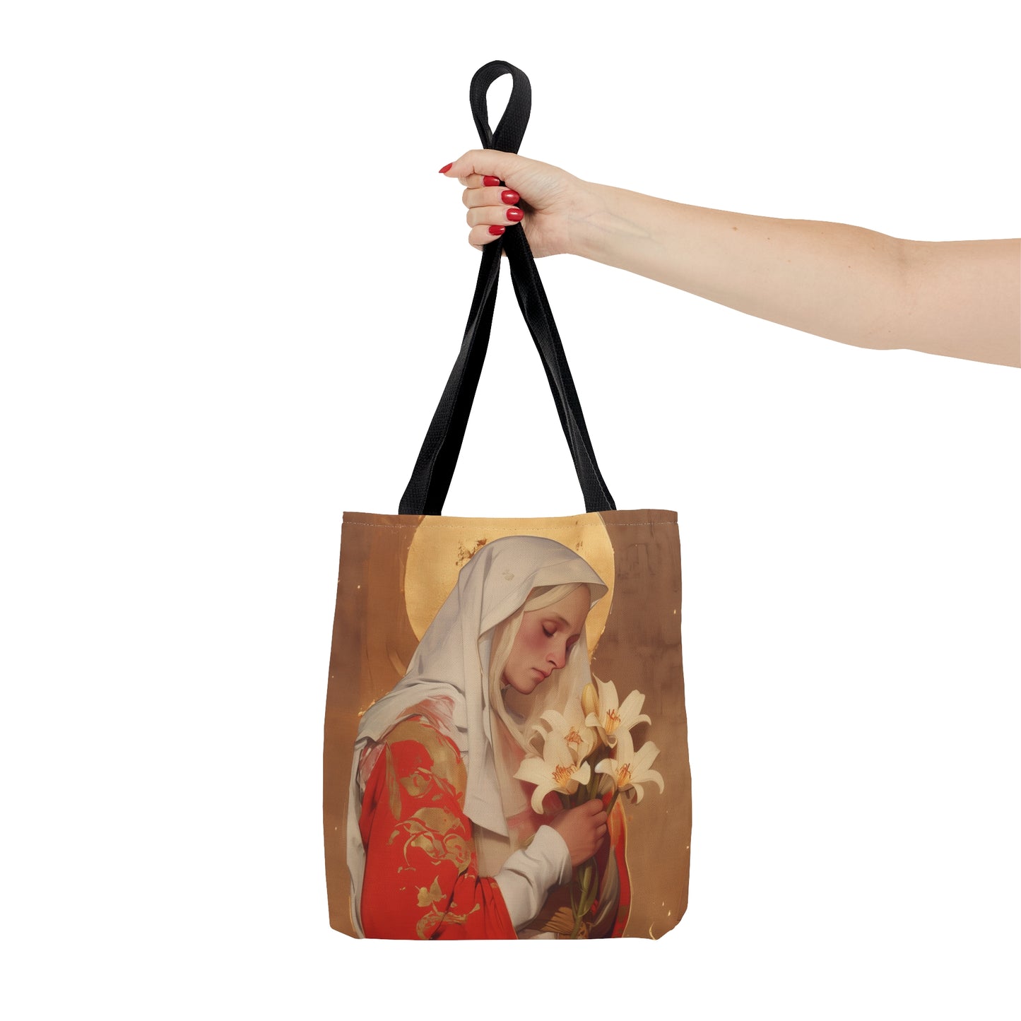 Saint Faith of Agen - Tote Bag - Large Medium Small Faith Art Bag - Catholic Faith Purse
