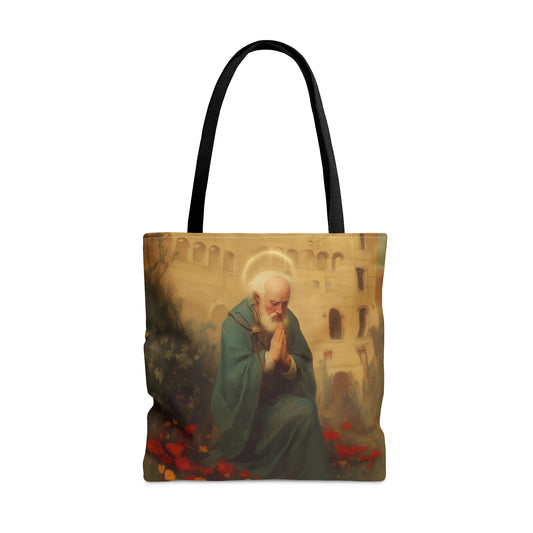 Saint Cyprian - Tote Bag - Large Medium Small Faith Art Bag - Bible Study Faith Purse - Double Sided Prayer Tote