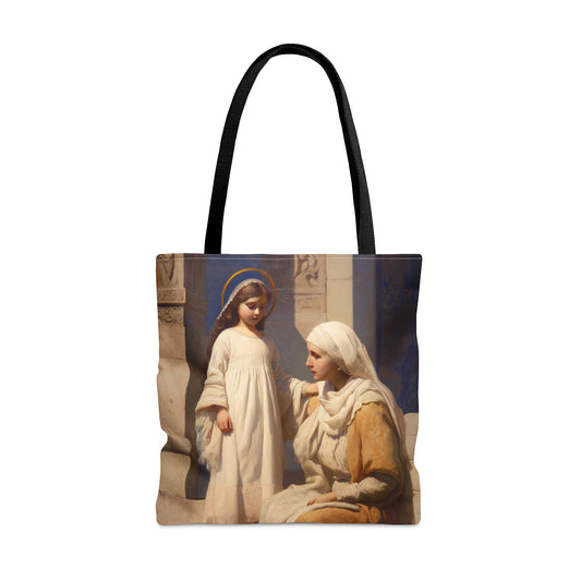 The Feast of the Presentation of the Blessed Mary Tote Bag - Large Medium Small Faith Art Bag - Catholic Faith Purse - Double Sided