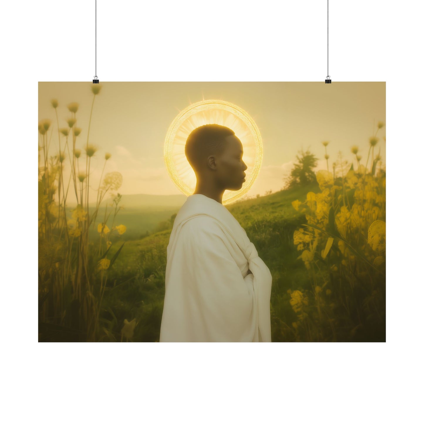 Saint Charles Lwanga- Sanctified Souls Print - Multiple Sizes - Premium Posters - Catholic Art - Christian Home Decor Artwork