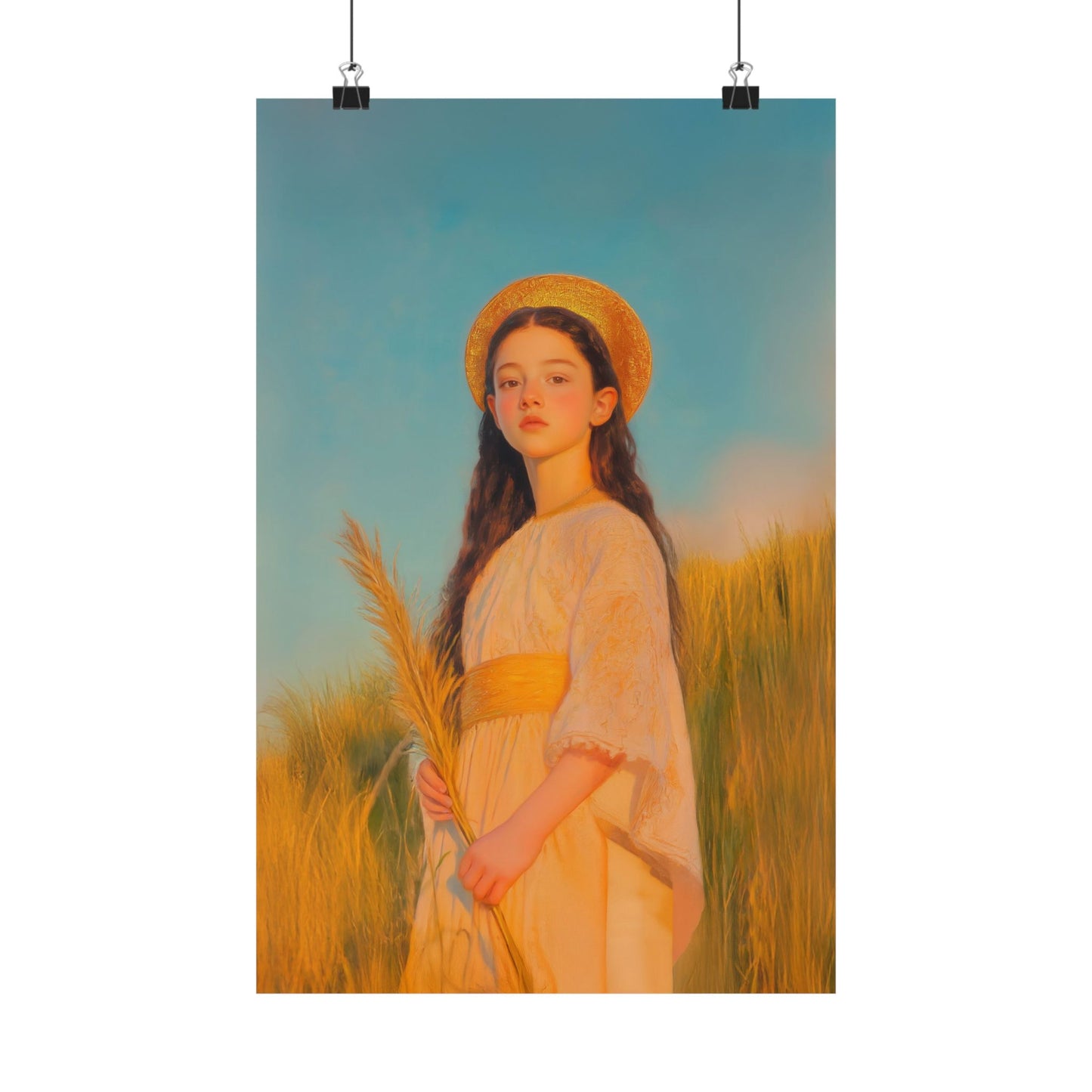 Saint Faith -  Sanctified Souls Print - Multiple Sizes - Premium Posters - Catholic Art - Christian Home - Martyr Saint