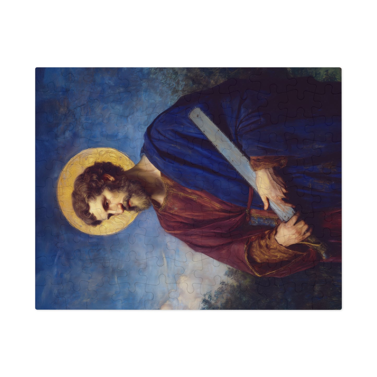 Saint Simon the Apostle - Puzzle & Keepsake Tin - Religious Jigsaw Puzzle (30, 110, 252, 500,1000-Piece)