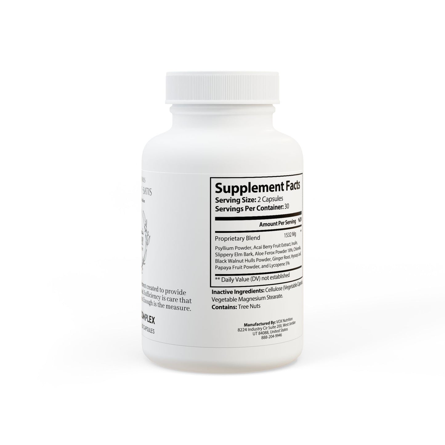 Saint Agnes's Rule & Remedy - Sufficiency · Satis - Quiet Preservation - Acai Berry Complex Supplement (60 Capsules)
