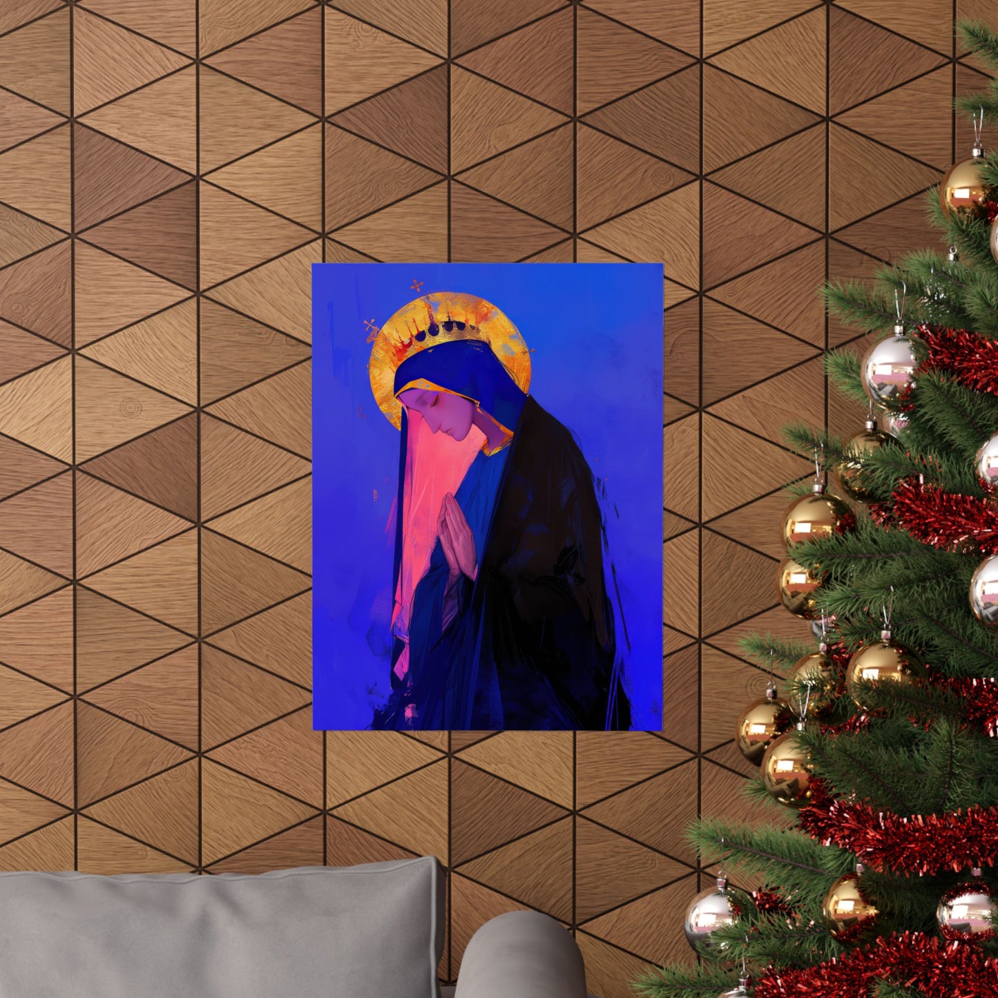 Mary, Mother of God - Blessed Among Women Poster Print - Sanctified Souls Print - Multiple Sizes - Premium Posters - Catholic Art