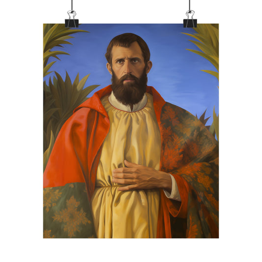 Saint Thomas the Apostle - Sanctified Souls Print - Multiple Sizes - Premium Matte Vertical Posters