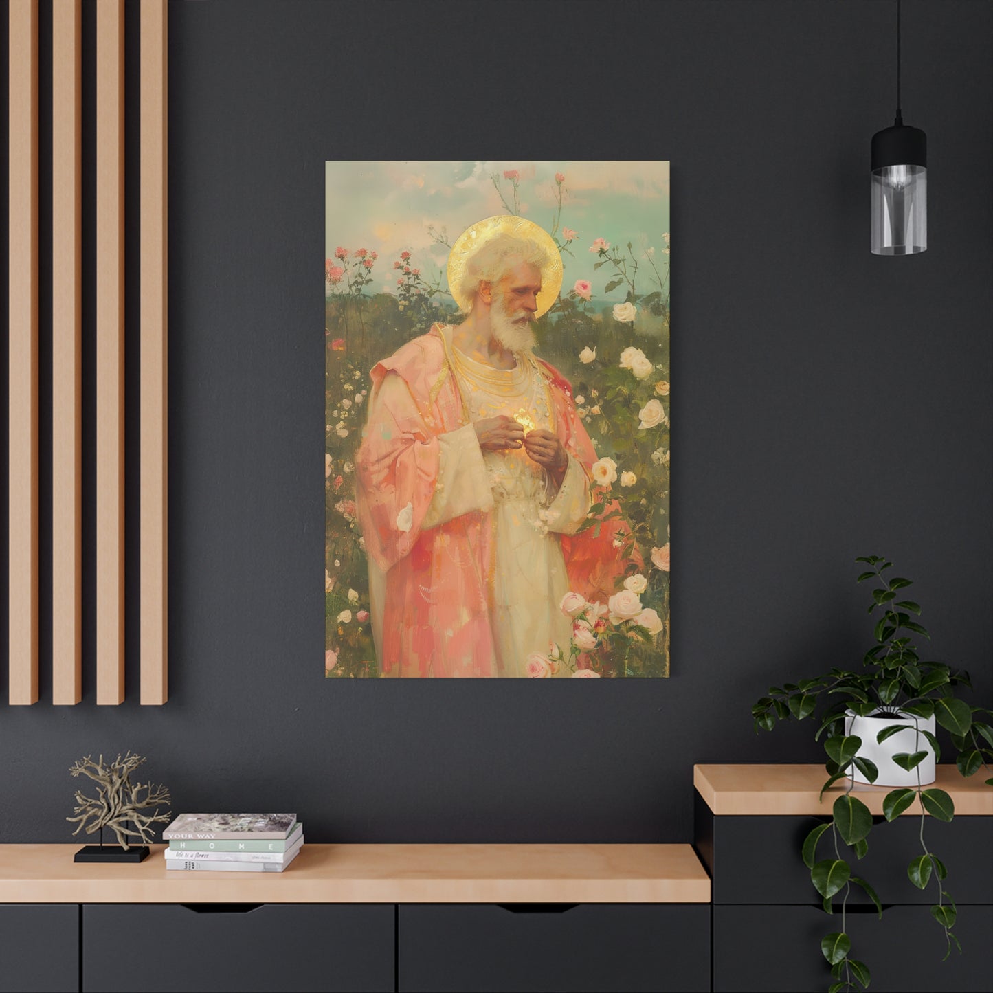 Saint Valentine - Multiple Sizes - Catholic Home art - Museum Wrapped Canvas - Sanctified Souls Print - Catholic Saint Art