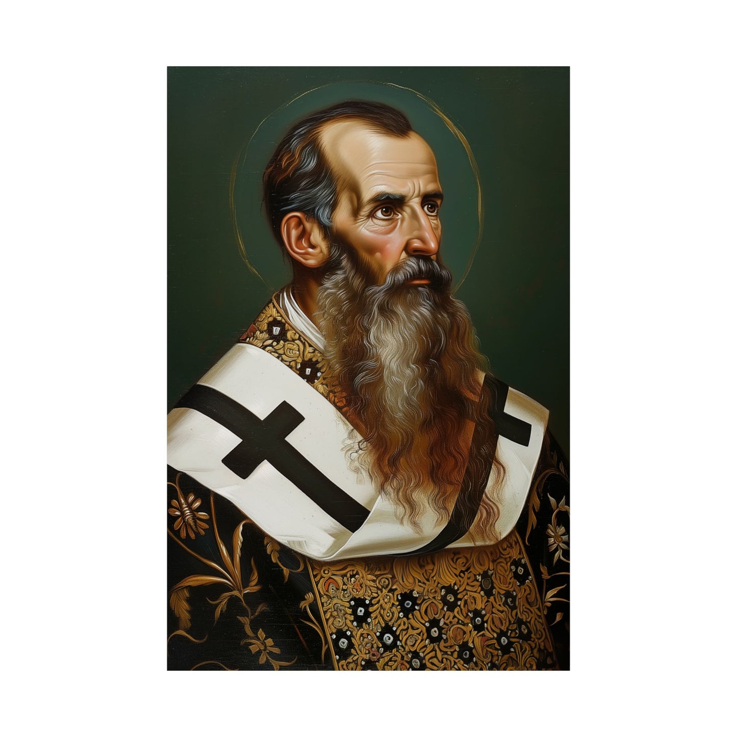 Saint Basil the Great  - Sanctified Souls Print - Multiple Sizes - Premium Matte Vertical Posters
