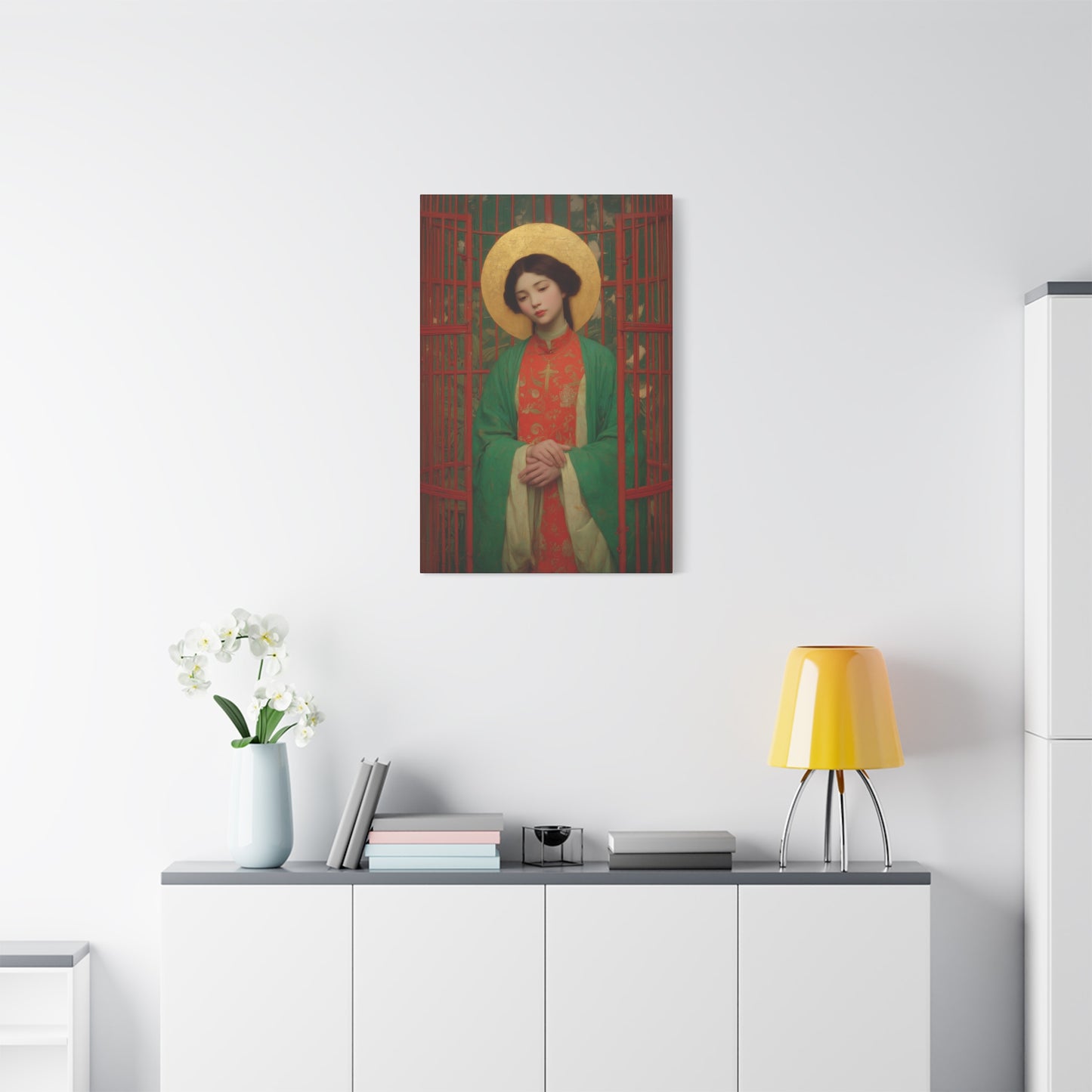 Saint Agnes Tsao Kou Ying -  Museum Wrapped Canvas - Sanctified Souls Print - Religious Art for your Home - Catholic Patron Saint Art