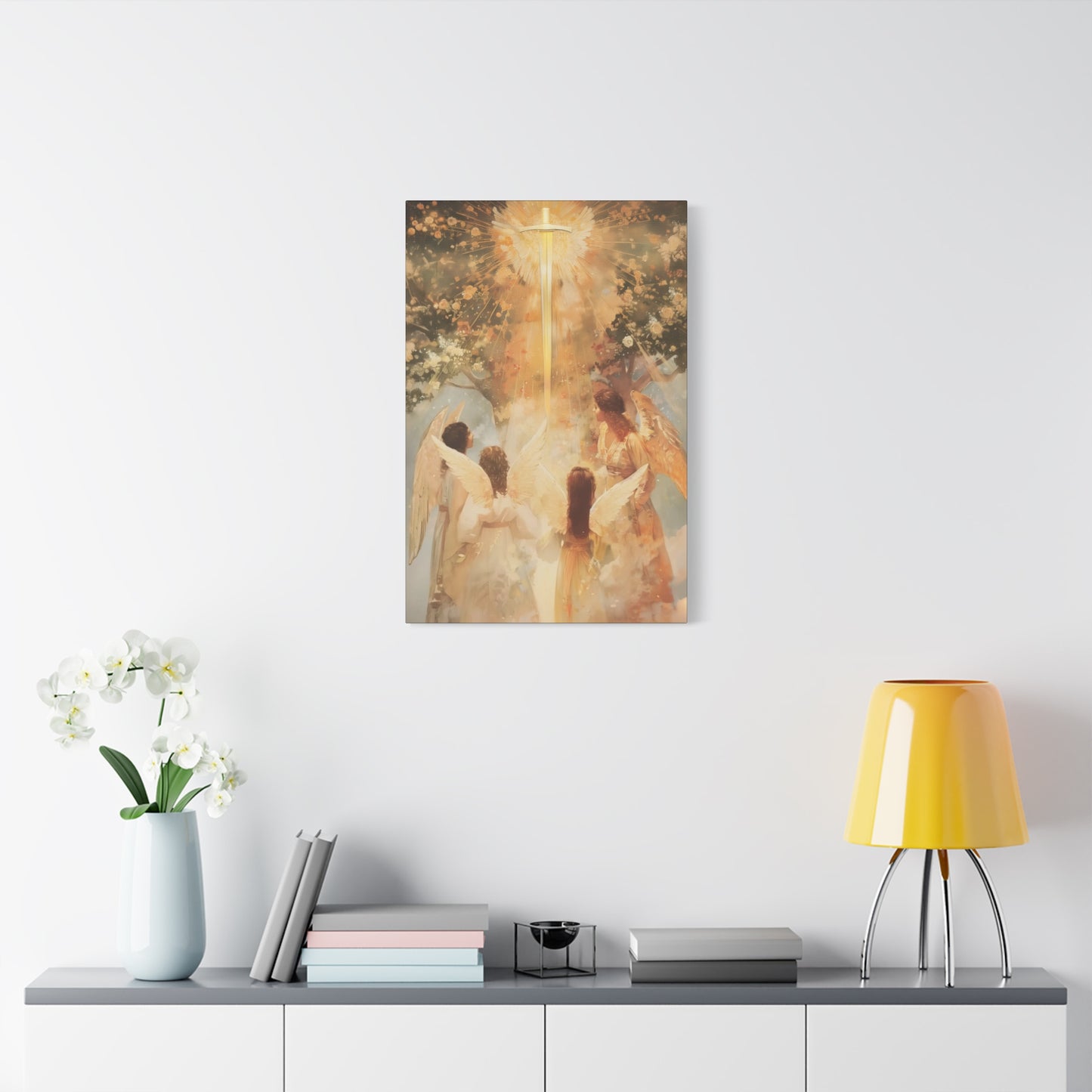 The Watchers of the First Dawn - Guardians of Eden - Gallery Wrapped Canvas - Print - Religious Art for your Home - Catholic Art