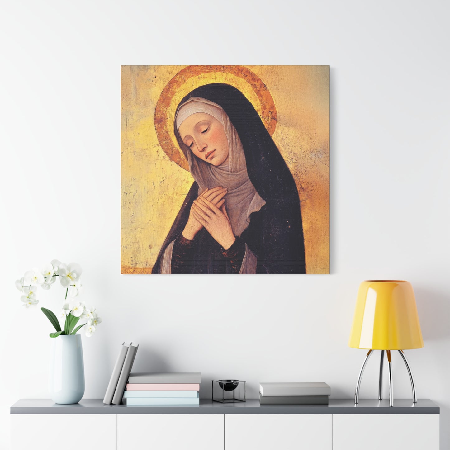 Saint Syncletica of Alexandria - Desert Mother - Gallery Wrapped Canvas - Print - Religious Art for your Home - Catholic