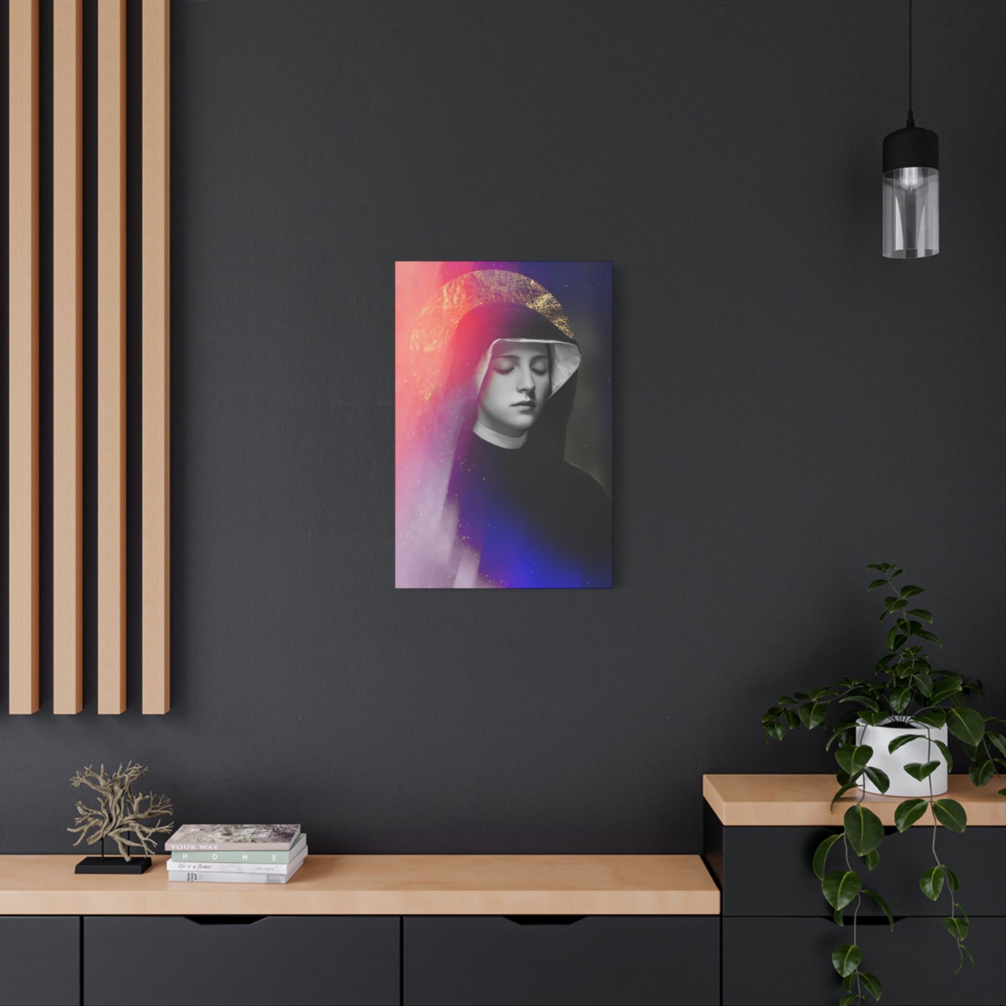 Saint Faustina Kowalska - Museum Wrapped Canvas - Sanctified Souls Print - Religious Art for your Home